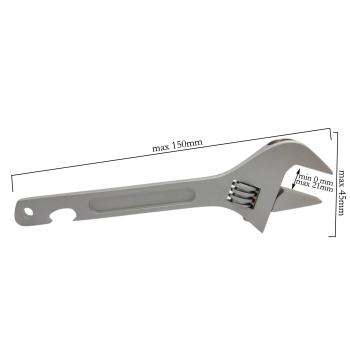 Titanium Verstellbarer Schlüssel 150mm - Rison