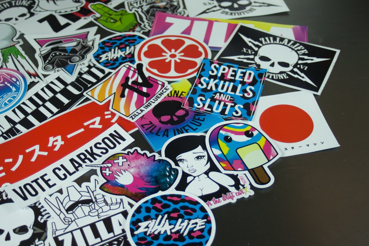 Stickerbomb Art Print by Zillalife