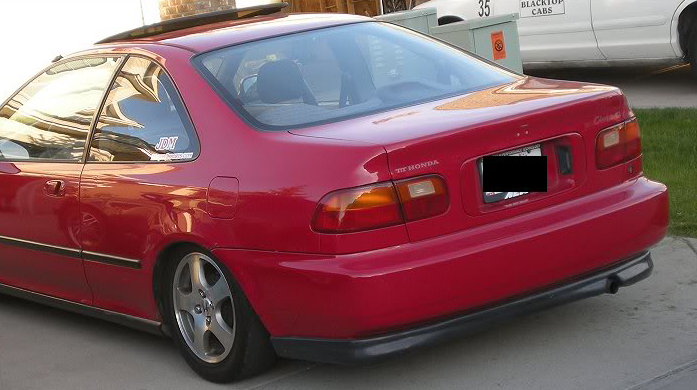 thumbnail image 2 of Fyralip Unpainted Trunk Lip Spoiler For Honda Civic EG Sedan 1992-1995 2 of 5