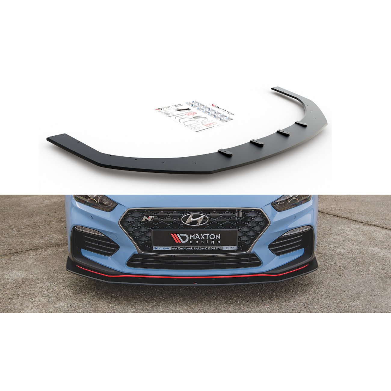 Maxton Hyundai I30 N Mk3 Hatchback / Fastback Cup Racing Front Lip