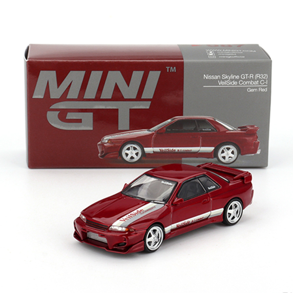 1/64 Nissan Skyline GT-R R32 VeilSide Combat C-I Gem Red - Mini GT