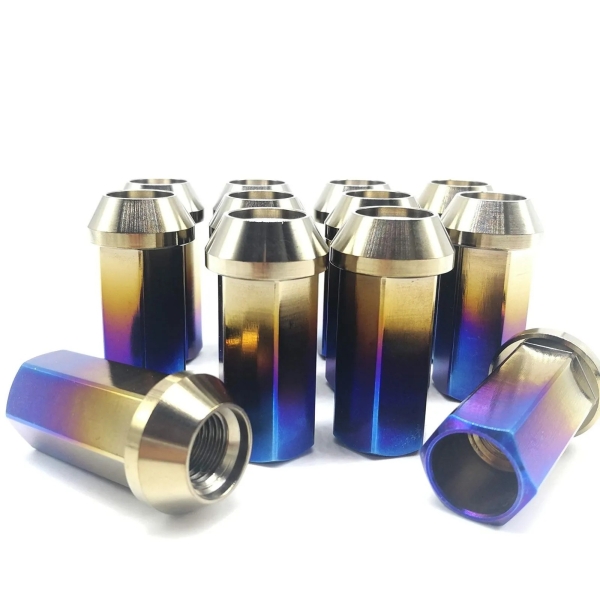 M12x1.5 Titanium Wheel Nuts HEX 45mm Open End - Rison