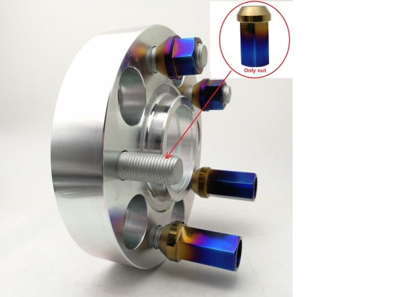 M14x1.5 Titan LugNuts 12PT Spline Kurz - Rison
