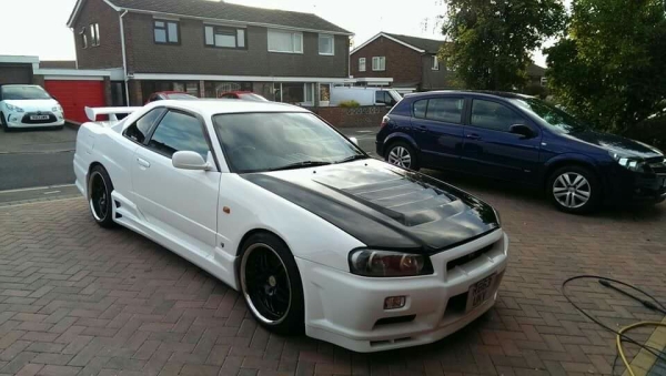 Nissan Skyline R34 GTR Nismo Z-Tune Style Carbon Motorhaube
