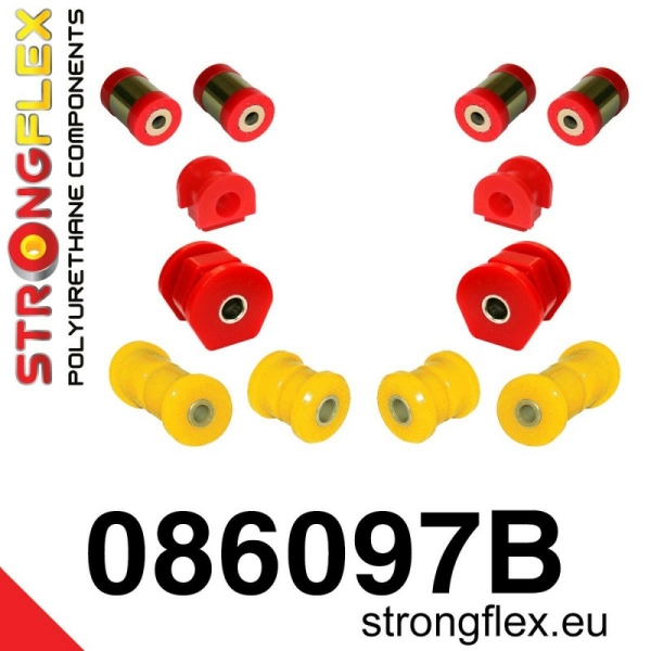 Honda Civic 95-00 JAPAN Front Suspension Bushing Kit SPORT STRONGFLEX PU 086097B