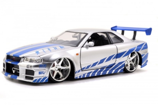 1:24 F7 Brian´s 2002 Nissan Skyline GTR R34 Silver