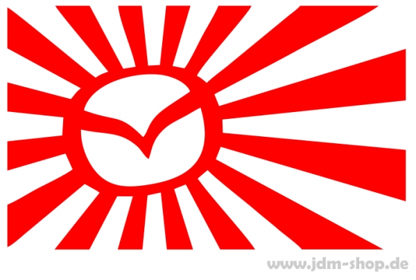 Rising Sun Mazda Decal