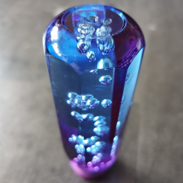 Bubble Shift Knob 8-Shaped 150mm Blue Purple