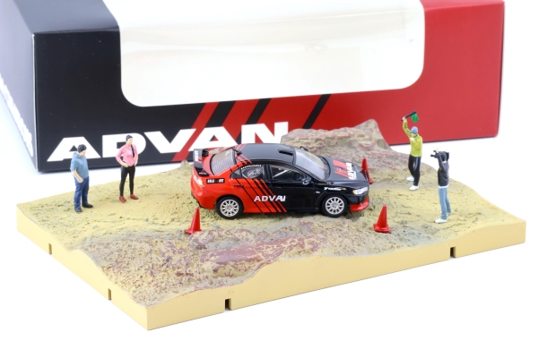 1/64 Mitsubishi Lancer Evo X Rally Advan Diorama  - BM Creations