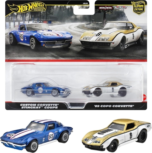 1/64 Corvette Singray Copo 2-Pack - Hot Wheels Premium Set
