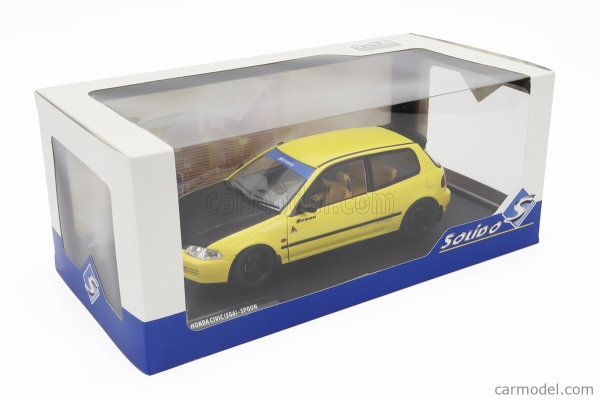 1/18 Honda Civic 1991 EG6 Spoon SiR II Yellow - Solido