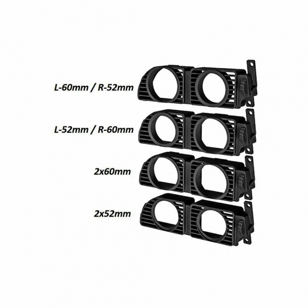 Nissan Skyline R33 Gauge Adapter 2x 60mm