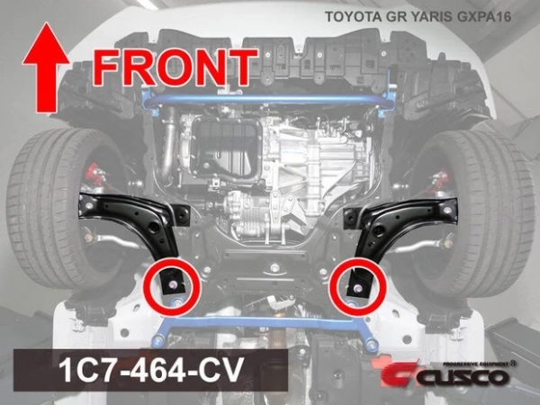 Cusco Pillow Ball Suspension Bush Front LCA Rear Toyota Yaris GR 20+