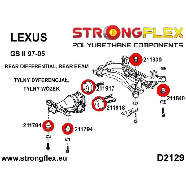 Lexus GS 97-05 Suspension Kit STREET STRONGFLEX PU 216246B