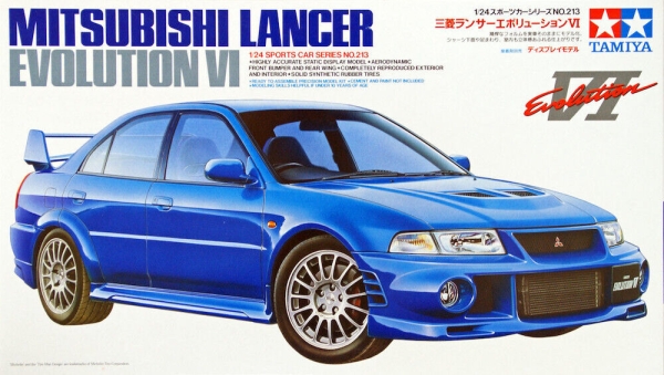 1/24 Tamiya Model Plastic Kit Mitsubishi Lancer Evolution VI
