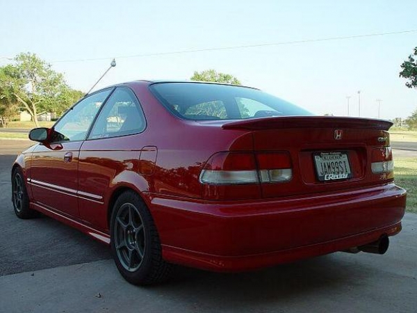 PU Design Honda Civic EJ 99-00 2dr Type R Style Rear Lip