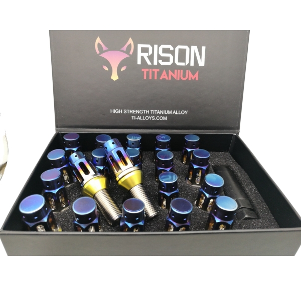 M14x1.5 Titanium Wheel Bolts Lug Nut Style - Rison