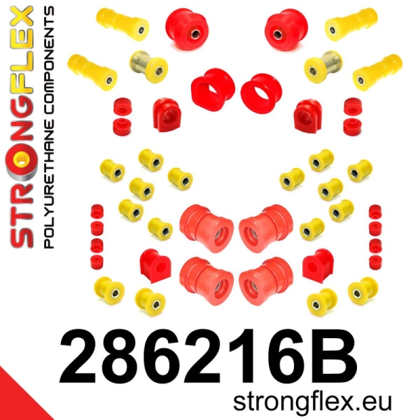 Nissan Skyline R32 AWD GT-R Suspension Bushing Kit STREET STRONGFLEX PU 286216B