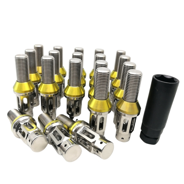 M14x1.5 Titanium Wheel Bolts Lug Nut Style - Rison