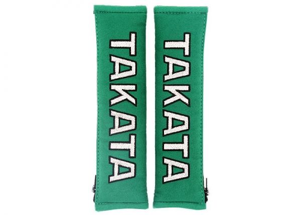 TAKATA 2" 50mm HARNESS SHOULDER PADS GREEN - Kopie