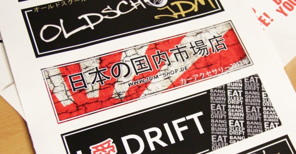Japan Style Decal "JDM SHOP Rising Sun"