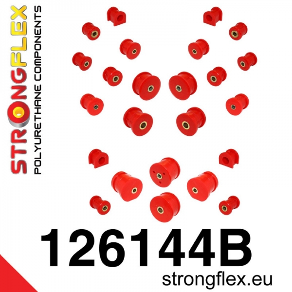 Mitsubishi Lancer Evolution 7 8 9 Suspension Bushing Kit STREET STRONGFLEX PU 126144B