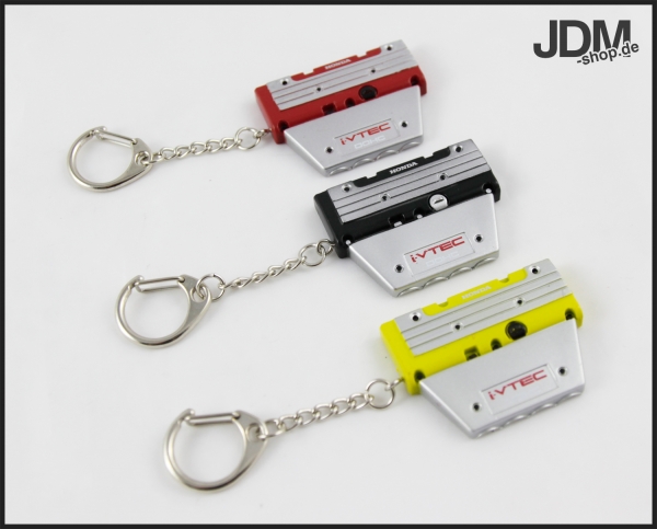 Honda K20 Rockver Cover Keyring YELLOW