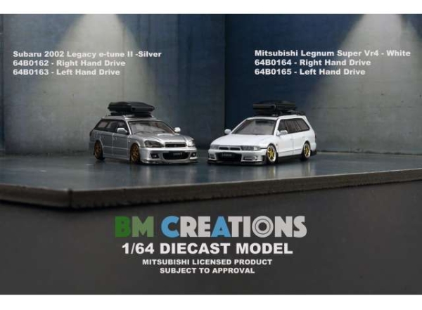1/64  Subaru Legacy E Tune II Silber RHD - BM Creations