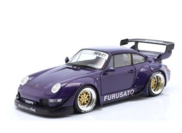 1/18 Porsche 911 (993) RWB Rauh-Welt Furusato Sidney Hoffman, purple