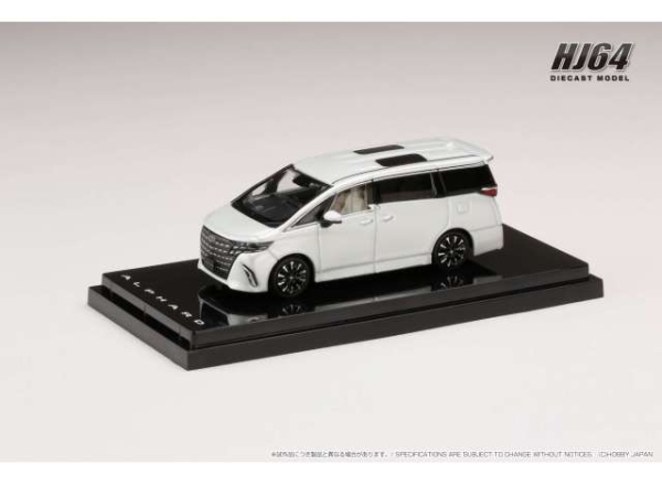 1/64 Hobby Japan Toyota Alphard Exective Lounge, platinum white pearl mica