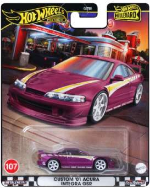 Hot Wheels 1/64 Custom '01 Acura Integra GSR, purple