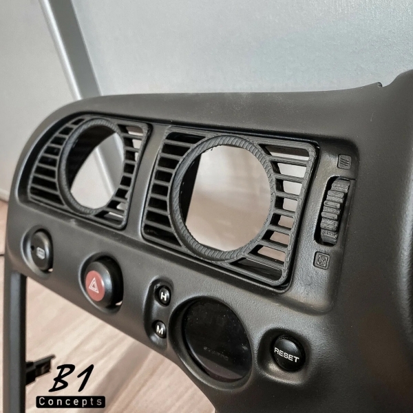 Nissan Skyline R33 Gauge Adapter 2x 60mm
