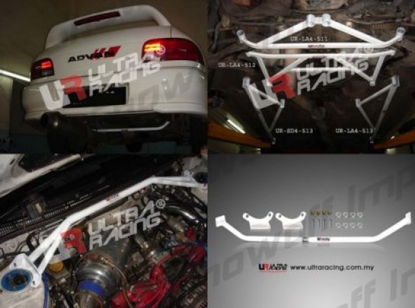 Subaru Impreza GC8 94-01 UltraRacing 4-Piece Strutbar/Brace Set