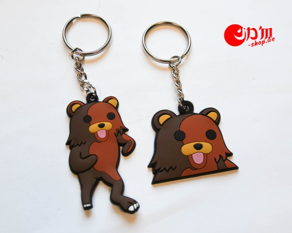 Pedobear Head Keyring PVC Kumā