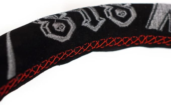 NRG Innovations Lenkrad Rote Kreuzstichnaht Jeff Jones Racing Signature Schwarz - Schwarz 350mm Wildleder