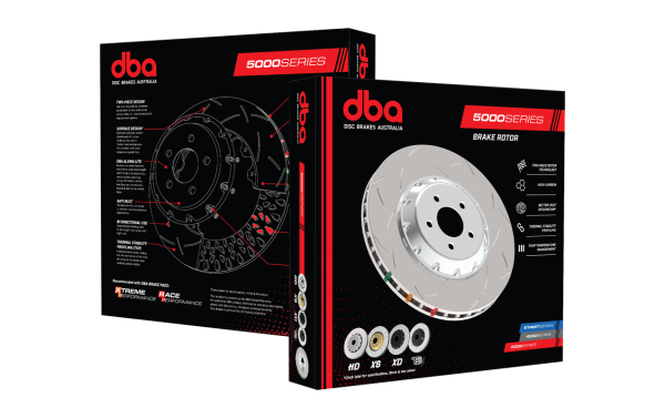 DBA Toyota Yaris GR 20+ Slotted Rear Rotors T3 4000 Series