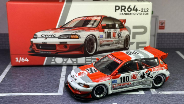 1/64 Pandem Honda Civic EG6 v1.5 Idemitsu Motion Infinite - Pop Race