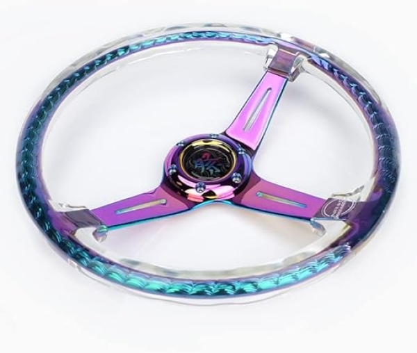 NRG Innovations Steering Wheel Matsuri Klar - Neo Chrome 350mm Acryl