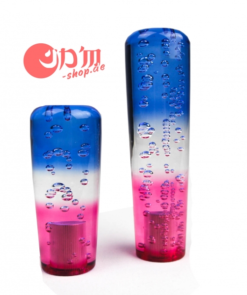 Bubble Dildo Style Shift Gear Knob 20cm Red White Blue LED