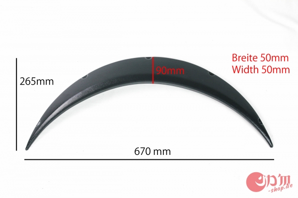 Fender Flares ABS Plastic 5cm - 700 diameter
