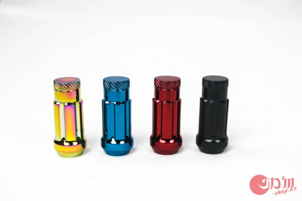 JAPAN Racing 45mm Steel LugNuts Closed Style M12x1.25