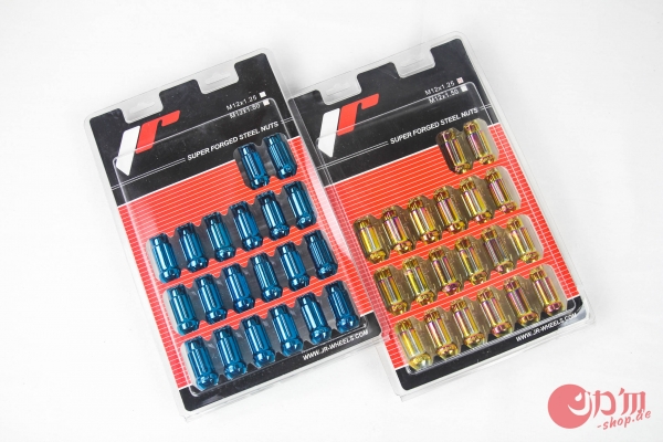 JAPAN Racing 45mm Steel LugNuts Closed Style M12x1.25