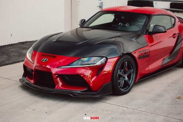 Seibon Toyota Supra GR A90 20-21 VS-Style Double-Sided Carbon Motorhaube