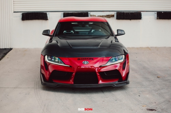 Seibon Toyota Supra GR A90 20-21 VS-Style Double-Sided Carbon Motorhaube