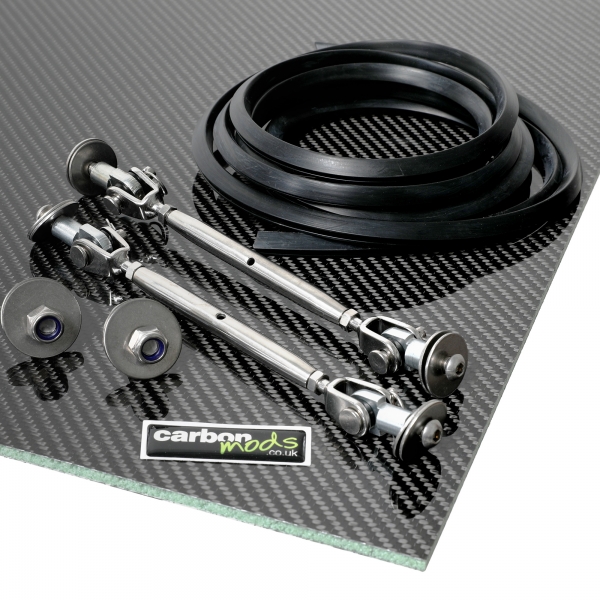 Universal Carbon Fibre Front Splitter Kit 1980mm x 480mm - Kopie