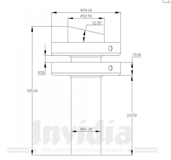 Universal 3 inch GT350 Line Silencer [Invidia]