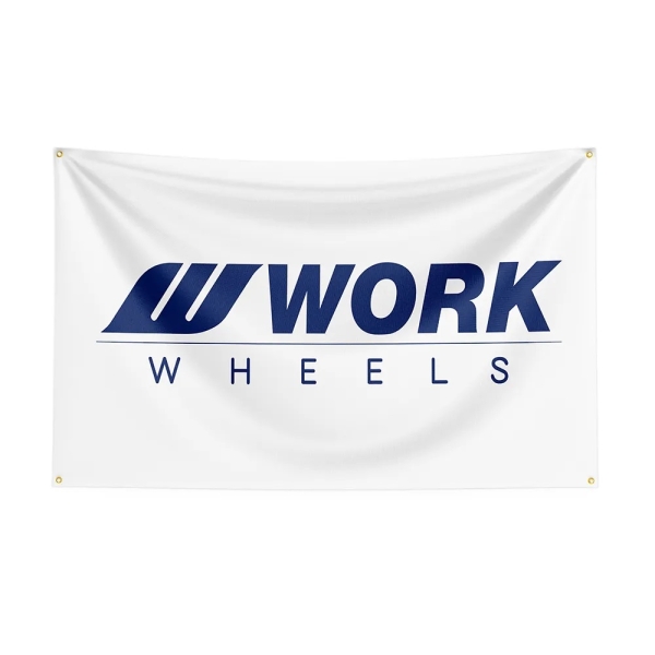 Banner Work Wheels 90cm x 150cm