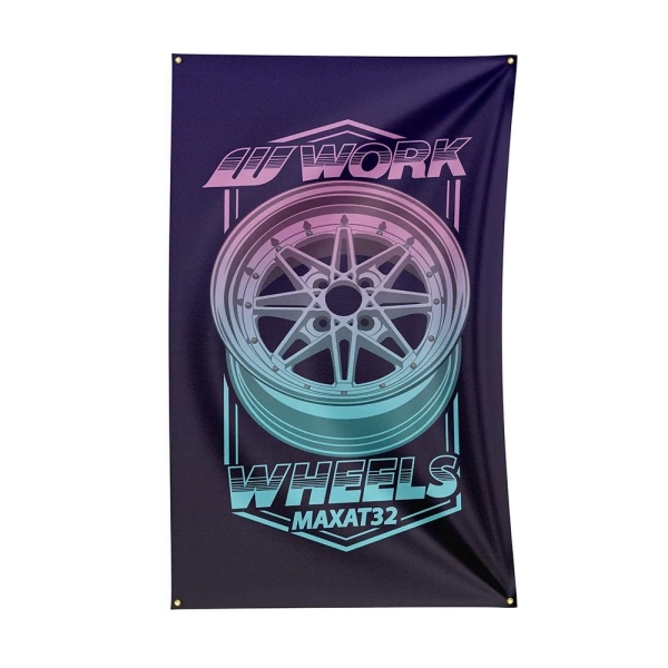 Banner Work Maxat32 Wheels 150cm x 90cm