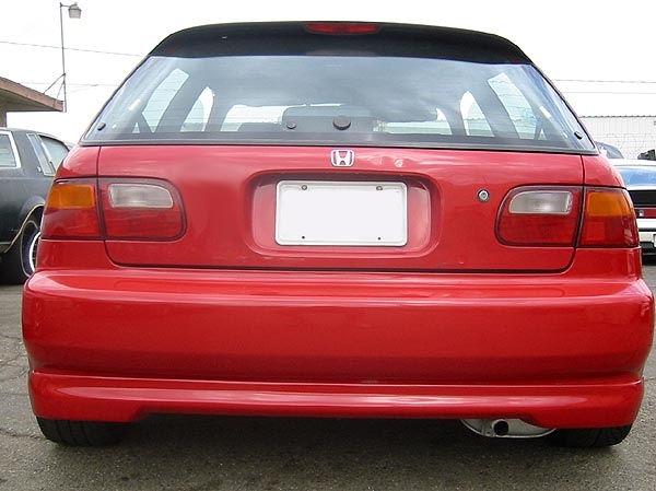 PU Design Honda Civic EG EJ 92-95 3dr Type R Style Rear Lip