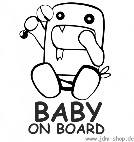 Domo-Kun BABY On Board Aufkleber Decal
